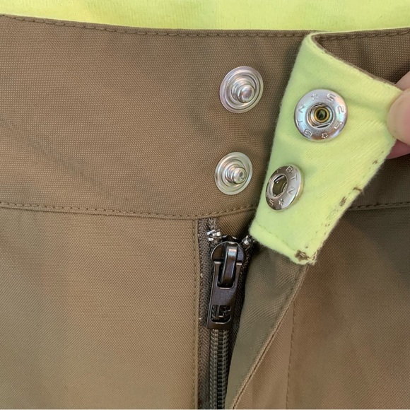 Burton Enlo Dryride Snowboard Pants Olive-Brown Cargo Ski Snow Womens Large - Picture 4 of 16